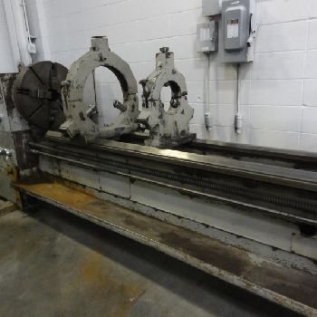25" /35 x 157Hercules#SPM-630X4000, gap bed engine lathe,1250 RPM,loaded,DRO,1997