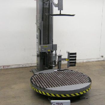 Liberty#7.7, automatic, column style stretch wrapper, 10-40 loads per hour, 80" diameter roller turntable, A/B PLC