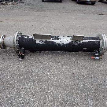 96 sq.ft., Applied Silicon Heat Exchanger, Stainless Steel, (57) 1" diameter x 78 long tubes rated atmospheric pressure, #2930-143