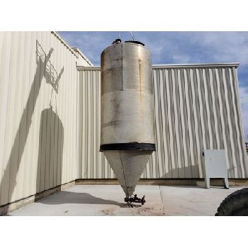 Brismet #T-6061-T6-ALUM, aluminum powder silo, 350 cu.ft., bristol metal, 1973, #16670
