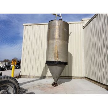 Brismet #T-6061-T6-ALUM, aluminum powder silo, 350 cu.ft., bristol metal, 1973, #16670