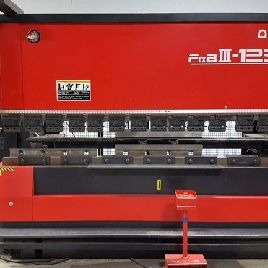 138 Ton,Amada#FBD1253NT, CNC hyd press brake,10â€™ OA,118" BH,5.9 str,15.75 thrt,2001