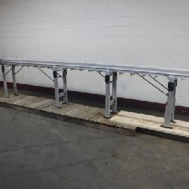 12 "de ancho x 14 'de largo, Dorner # 2200, cinta transportadora de marco de aluminio, correa de neorpeno, transmisión de 1/4 HP