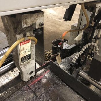 13" x 18Hyd-Mech#S20P-SERIES-III, horiz saw,45-330 SFM,6 gal. clnt tank,’15,#10729