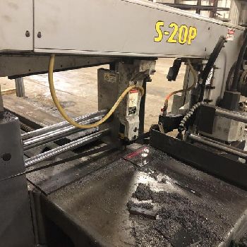 13" x 18Hyd-Mech#S20P-SERIES-III, horiz saw,45-330 SFM,6 gal. clnt tank,’15,#10729
