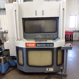 Mazak#FH-480, CNC HMC,22.015" X,22.05 Y,2.07 Z,12k RPM,60+1 ATC,Cat 40,â€™97,#15112