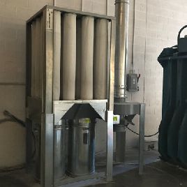 3000 cfmDantherm#S-500, baghouse dust collector, 5" WG, used
