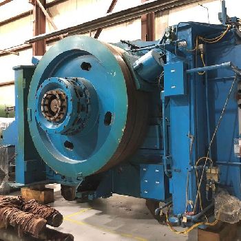 800 Ton,Verson#LE4-800-120-60T, 30" str,79 SH,2 -6 adj, 120 x 60 bed,A/C &amp; brake,’88