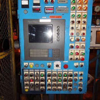 800 Ton,Verson#LE4-800-120-60T, 30" str,79 SH,2 -6 adj, 120 x 60 bed,A/C &amp; brake,’88