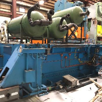 800 Ton,Verson#LE4-800-120-60T, 30" str,79 SH,2 -6 adj, 120 x 60 bed,A/C &amp; brake,’88