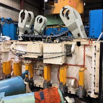 800 Ton,Verson#LE4-800-120-60T, 30" str,79 SH,2 -6 adj, 120 x 60 bed,A/C &amp; brake,’88