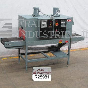 Shanklin#T62, dual zone shrink tunnel, 0-150 feet per minute, Aperture: 11" H, 18 W, tunnel: 61 L