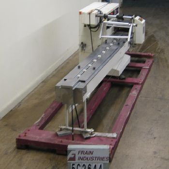 Ilapak#LYNX, automatic horizontal wrapper, with 96" lugged infeed, bottom fin seal, 32 discharge