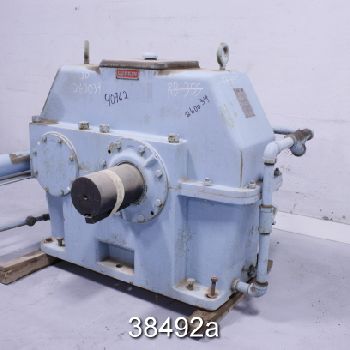 150 HP @ 910 RPM,Lufkin#S2212CH, Gear Box w/ITT Standard Shell &amp; Tube Heat Exchanger, 3.576:1 Ratio, #38492