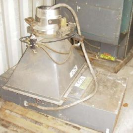 BemisOpen Mouth bag filler, 50-100 lb. bags, 1-spout, Stainless Steel, 12â€™ L upright bag conveyor under sewing head, weigh-scale, #1270777