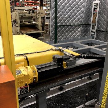 48"Metlsaw#CS-4, fully auto non-ferrous,96 BG,A-B Panelview 1000 controller,2003