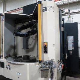 Makino#A71, CNC HMC, 28.7" X,28.7 Y,31.5 Z, 20 x 20 pallets, 10000 RPM, #50 taper, 60 ATC, CTS, Pro 3, 2004