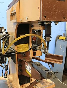 6 Ton,Haeger#HP6-C, insertion press,18" throat,8-1/2 stroke,bowl feeder,. tooling,’92,#10494