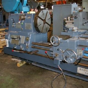 27" /45 x 138Binns &amp; Berry, 24 chuck,4-jaw,16.75 gap,40 face plate, taper, S/R, #11079