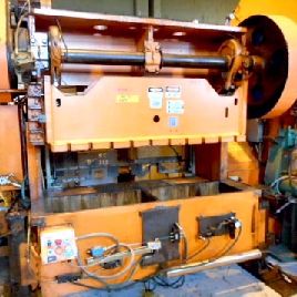 60 Ton,Rousselle#6B76-3, 4" stroke,13.5 SH,50 SPM,76 x 18 bed area,air clutch,’89,#9903