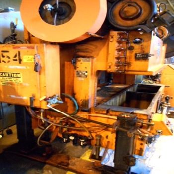 60 Ton,Rousselle#6B76-3, 4" stroke,13.5 SH,50 SPM,76 x 18 bed area,air clutch,’89,#9903