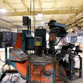 200 lb.Hofmann#HLV-100SP, vertical balancing system,Ettco Model DU-500 Hydraulic Drill,6" Stroke