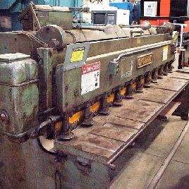 10 ga. x 10’Cincinnati#1010, mechanical shear, 24" ROMBG,5 HP,65 SPM,S/N 20732