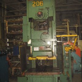 110 Ton,Niagara#E110, OBI press,8" stroke,21 SH,A/C &amp; brake,40 SPM,1972,#10061