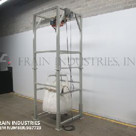 Bulk bag,Super Sack, unloading system has a maximum 2500 lb capacity per load