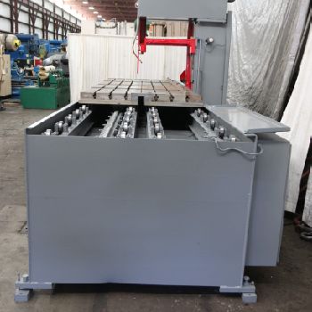 Hem#PM25/144, vertical traveling plate saw,53" x 150 table,25 throat,15 HP,1996,#69807