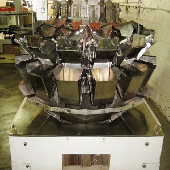 Ishida#CCW-S-212, bucket scale,14-454 gram weigh capacity,14 Stainless Steel buckets,208 V.,serial #14223,1989,#39703