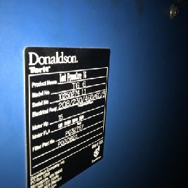 6600 cfmDonaldsonTorit #TG6, 6 filters,6 valves,882 FtÂ² filter area,15 HP,2015,S39781