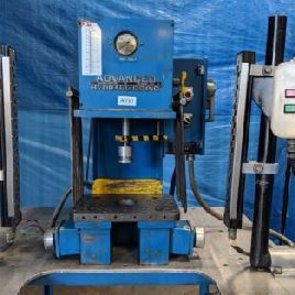 2 Ton,Advanced#CPB-2-E, hydraulic C-frame press,5" stroke,4-1/2 throat,8-3/4 x 11-1/2 bed,1-1/2 HP,#8030HP