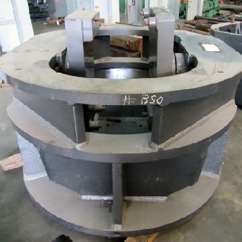 60"Forkhardt, power indexing chuck, 28 between yokes, 32 height, used, #17452