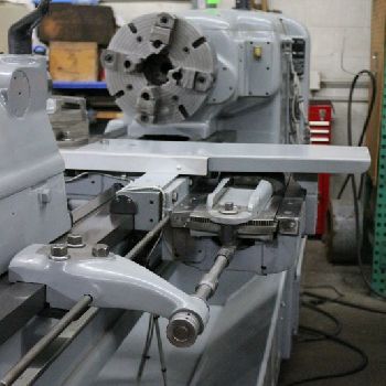 21" x 54Monarch, D1-6,1-5/8 bore,#4,7.5HP,700RPM,2-Axis DRO,15 4 Jaw,hard ways,S/R