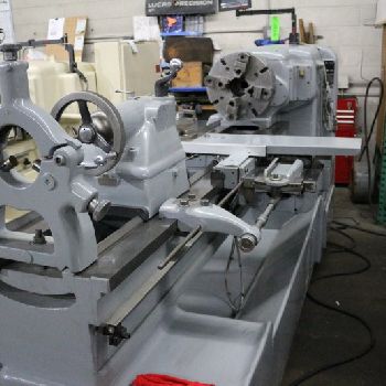 21" x 54Monarch, D1-6,1-5/8 bore,#4,7.5HP,700RPM,2-Axis DRO,15 4 Jaw,hard ways,S/R