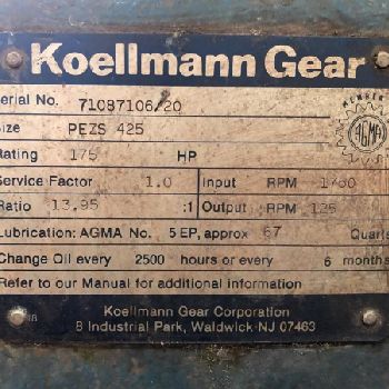 3.5" Akron #PAK350, extruder, 30:1 L/D ratio, vented barrel, #15931J