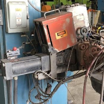 3.5" Akron #PAK350, extruder, 30:1 L/D ratio, vented barrel, #15931J