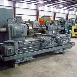 No.10AJones &amp; Lamson, saddle type turret lathe,30" swing o/ways,22 SOCS,70 centers,6-1/2 spindle hole,18 3-jaw chuck,1954,#L630421