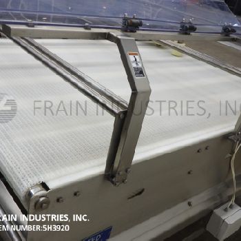 50" wide x 6.5’ long,MettlerToledo #Powerd-Fence, Stainless Steel table top conveyor, Intralox belt, .75 HP drive