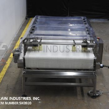 50" wide x 6.5’ long,MettlerToledo #Powerd-Fence, Stainless Steel table top conveyor, Intralox belt, .75 HP drive