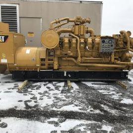 890 KWCaterpillar # G3516, grupo electrógeno NG, 4160 V., trifásico, montado sobre patines, EMCP2 +, 2008