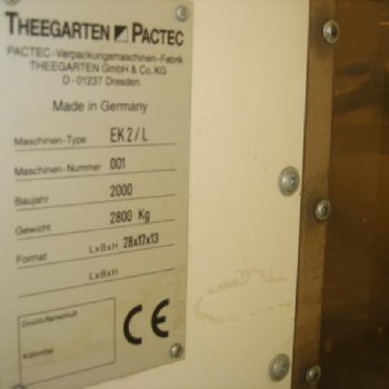 Theegarten / Miltenberg Samton #EK2/L, automatic, continous motion, high speed double twist wrapper, 600-1800 ppm