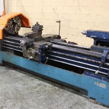 24" x 80Lansing, 20 chuck,4-jaw,4.25 hole, 15 HP, forward &amp; reverse, taper attach., #10904