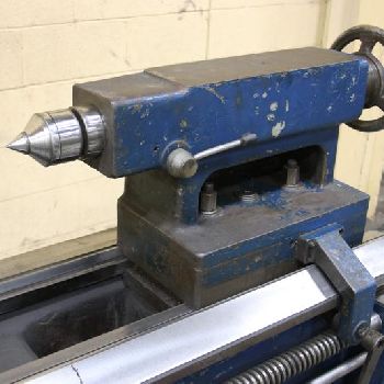 24" x 80Lansing, 20 chuck,4-jaw,4.25 hole, 15 HP, forward &amp; reverse, taper attach., #10904
