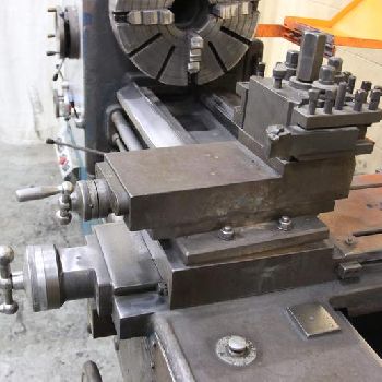 24" x 80Lansing, 20 chuck,4-jaw,4.25 hole, 15 HP, forward &amp; reverse, taper attach., #10904