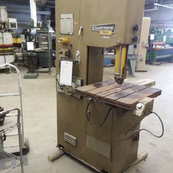15"Startrite#216H, vertical band saw, 26 x 26 table, 42 table height, powered tilt &amp; sliding T-slotted table, #84006