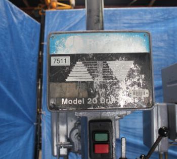 4 Spindle,Rockwell#2070-6X0, 4 head drill bank,20" swing,10 throat,24 x 96 table,#7511HP