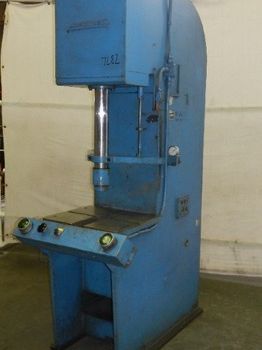 15 Ton,Hannifin#F-150, hyd press,16" str,22 open DL,10 throat,palm buttons,22 x 19 bed