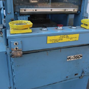 360 Ton,HME Rhodes#K360, minting/coining press,2.125" stroke,17 x 19-1/2 bed,#70429
